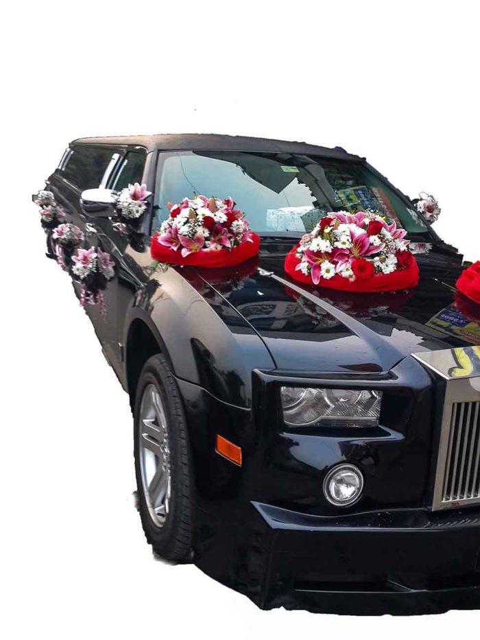 Bride Limo Car Decor | Customized Bouquet | Flower Bouquet | Flowers | Event decoration Services | flowers decoration near me | flower studio pakistan | bukey near me