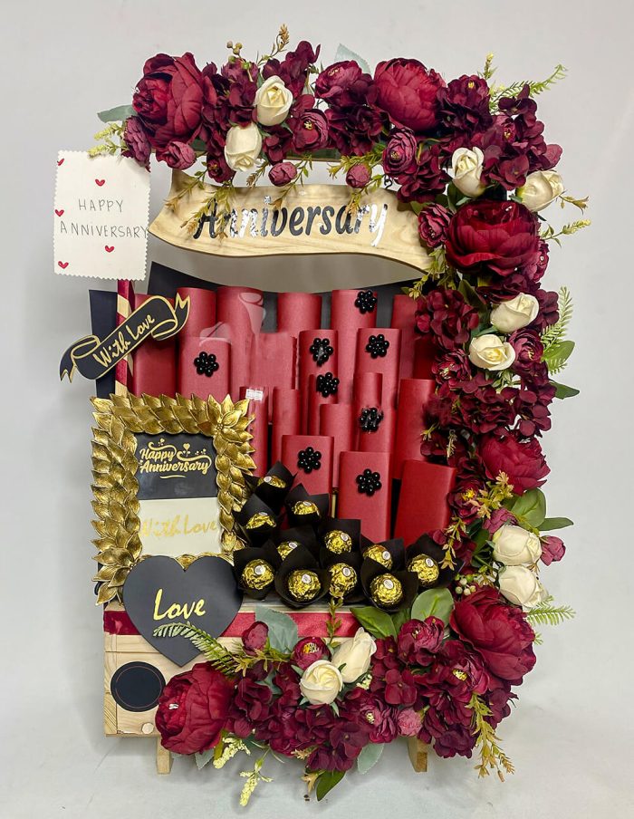 Anniversary Hamper | Flowers | Event decoration Services | flowers decoration near me | flower studio pakistan | bukey near me