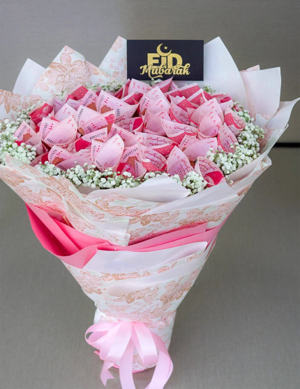 Cash Bloom Bouquet 01 | Flowers | Event decoration Services | flowers decoration near me | flower studio pakistan | bukey near me