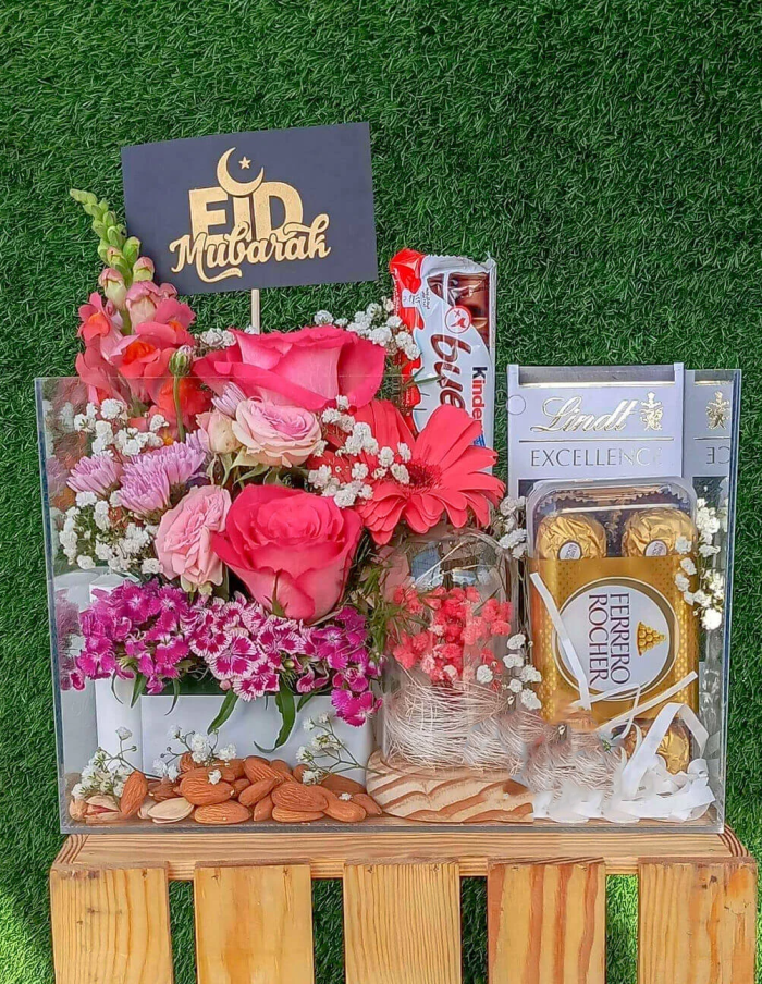 Eid Garden Box | Flowers | Event decoration Services | flowers decoration near me | flower studio pakistan | bukey near me