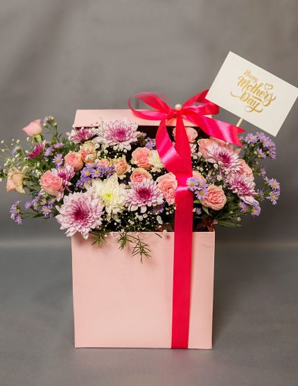 Happy Mother's Day Gift Box | Flowers | Event decoration Services | flowers decoration near me | flower studio pakistan | bukey near me