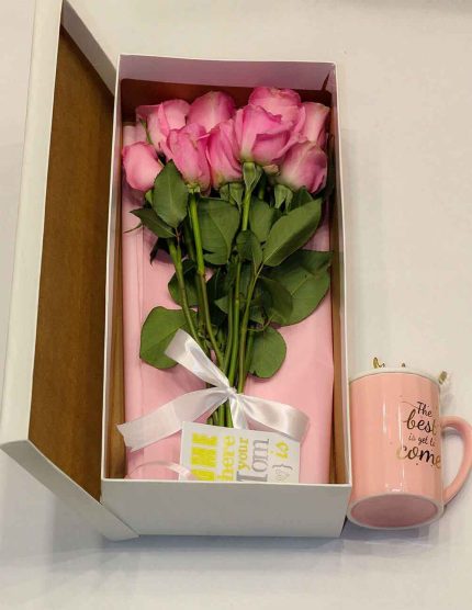 Settled Hue Pink Box | Flowers | Event decoration Services | flowers decoration near me | flower studio pakistan | bukey near me