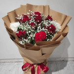 Red roses bouquet