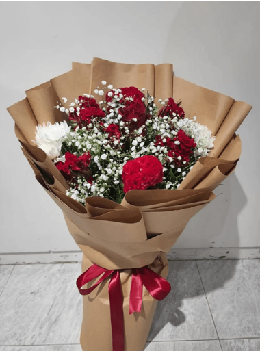 Red roses bouquet