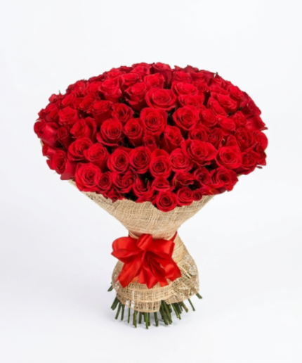 red flower bouquet