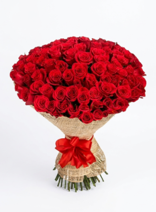 red flower bouquet