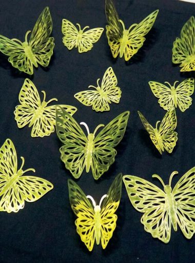 3D butterfly cutouts