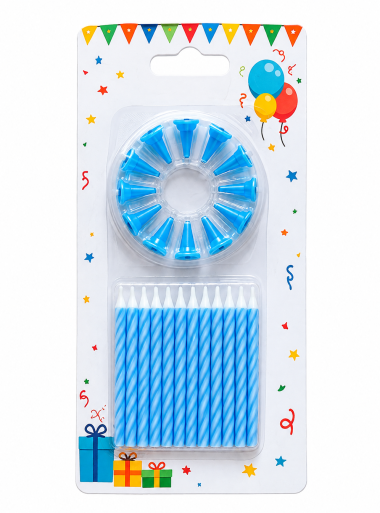 Baby Shower/Gender Reveal Colors Theme Candles