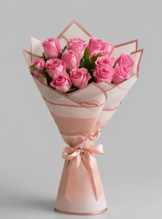 Blush Pink Rose Bouquet