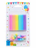 Cake Decoration Pastel Colors Candles
