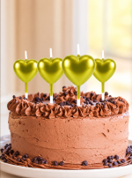 Cake topper Candles in heart shape