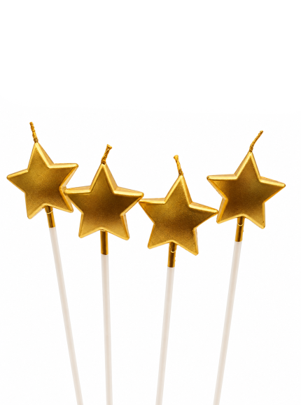 Cake topper Candles in star shape