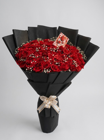Charlotte Red Rose Bouquet