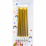 Chrome Finished Slim Long Candles