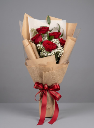 Elegant Red Rose Bouquet