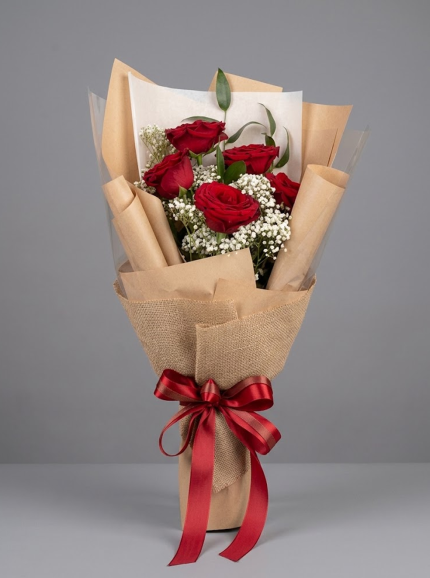 Elegant Red Rose Bouquet