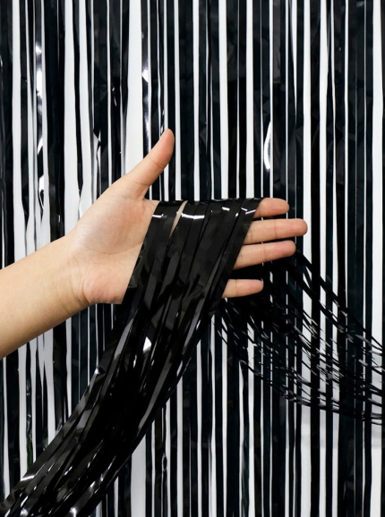 Metallic Foil Tinsel Fringe Curtain