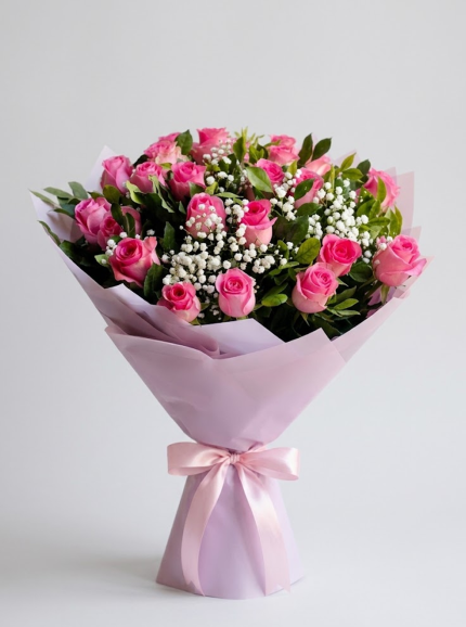 Pink Royale 25 Rose Bouquet