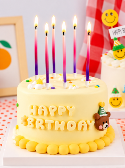 Rainbow Colorful Candles