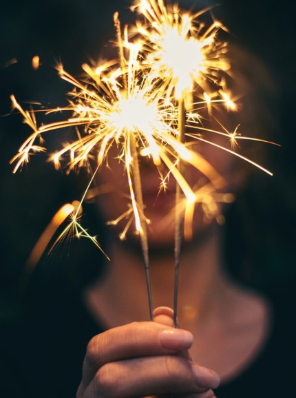 Sparkling sticks for photography at weddings birthdays
