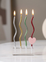 Spiral candles for cake 6pcs pack